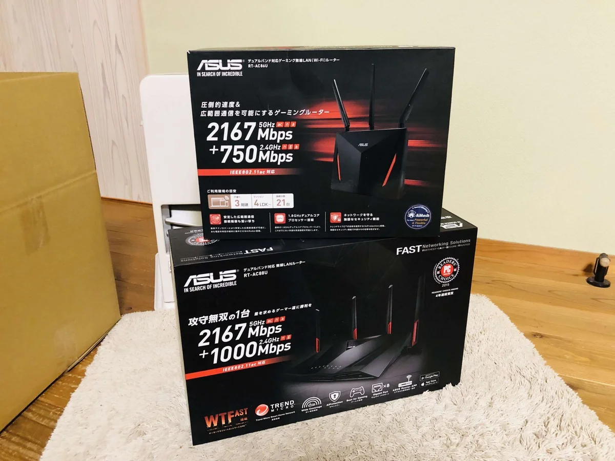 【メッシュWi-Fi】ASUSのAiMesh対応無線LANルーターを使ってみた！